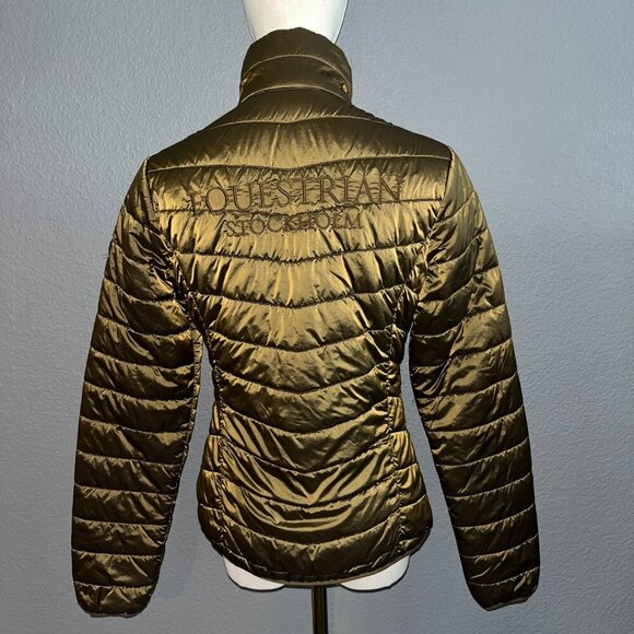 EQUESTRIAN STOCKHOLM LIGHTWEIGHT PERFORMANCE NYLON PUFFER JACKET in BRONZE - S - Picture 5 of 14